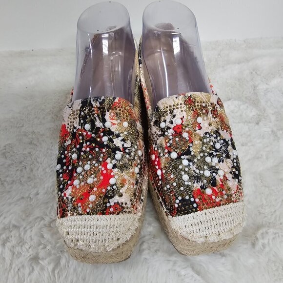 Shein Espadrilles Artsy Boho Orange 38 (7.5) - Picture 2 of 14